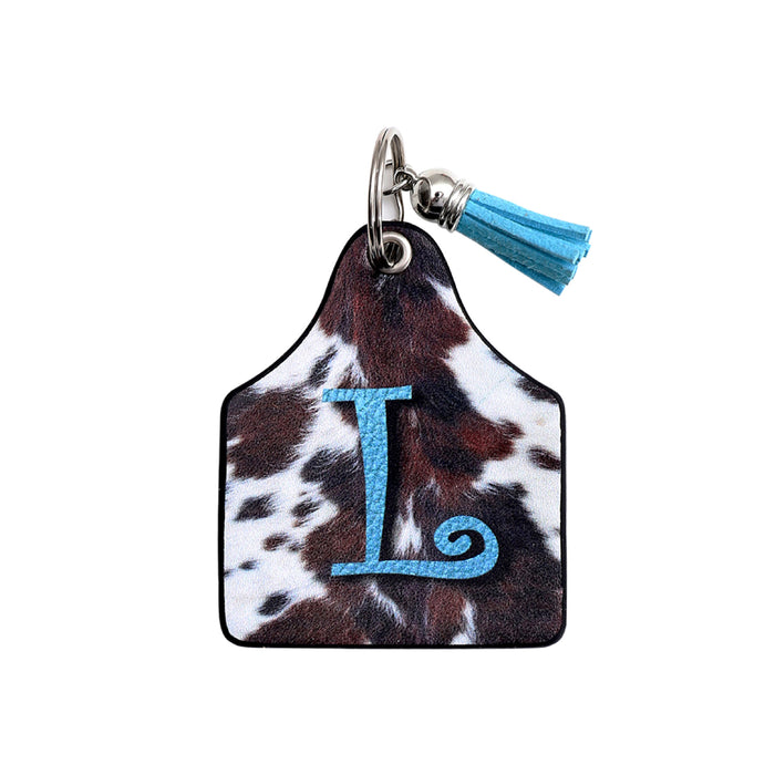 Wholesale Leather Western Style Cow Pattern Animal Keychain JDC-KC-YiTian004