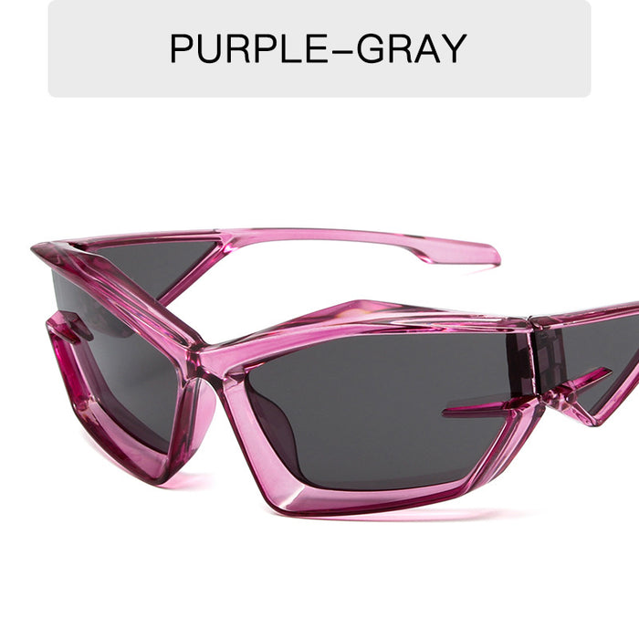 Wholesale Y2K Colorful Special-shaped PC Sunglasses JDC-SG-MaN024