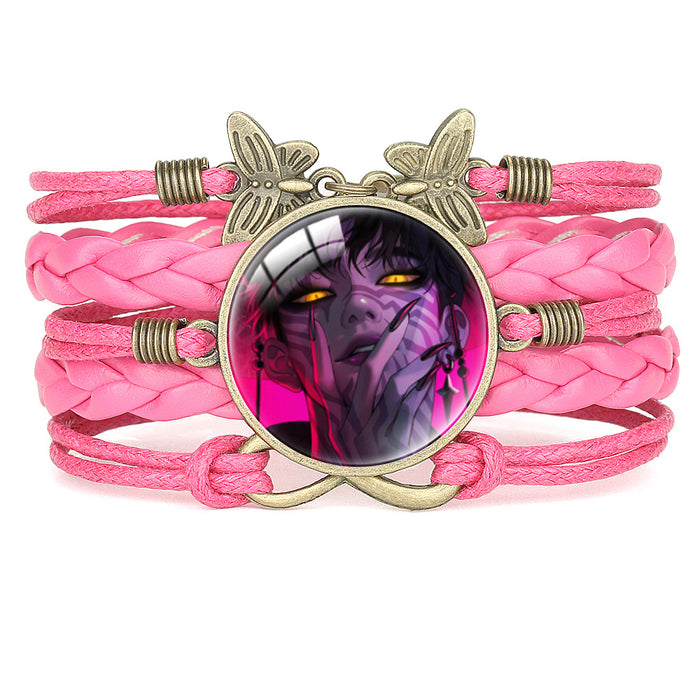 Wholesale KPOP Multi-Layer Cartoon Character Butterfly Combination Bracelet