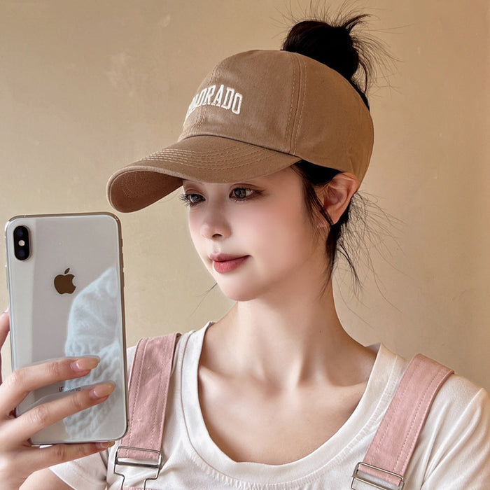 Wholesale Hat summer empty top running duckbill cap baseball cap sunshade sun hat