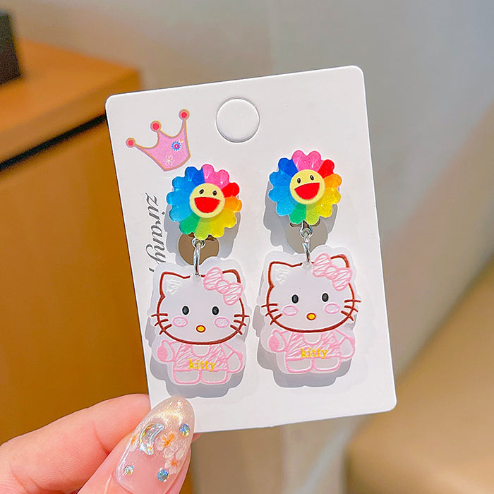 Wholesale  Children's Ear Clip Cartoon Ear Holes Jewelry Earrings  Girls' Earrings Jewelry