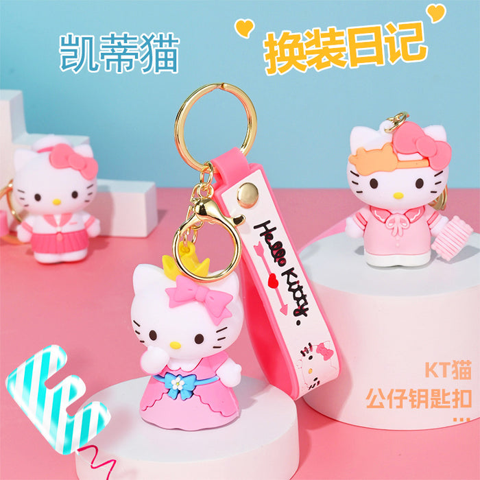 Wholesale Cartoon Doll Silicone Keychain JDC-KC-HongSheng009