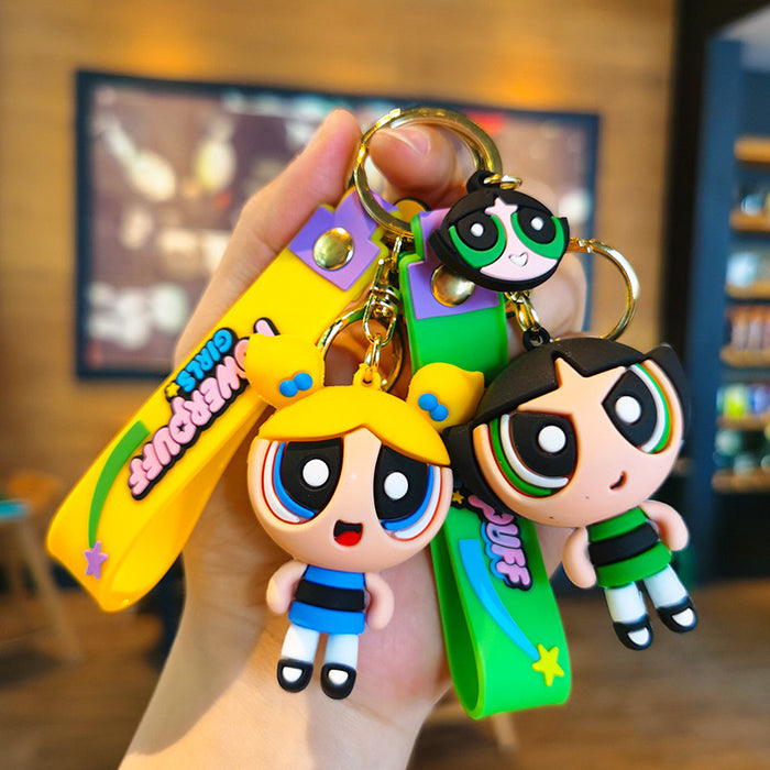 Wholesale Cartoon Silicone Doll Keychain JDC-KC-Tingm303