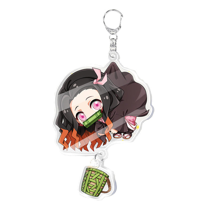 Wholesale Cartoon Acrylic Keychains JDC-KC-XinF007