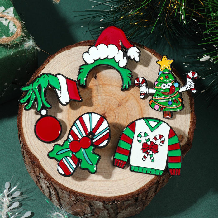 Wholesale Christmas Series Cartoon Brooch Christmas