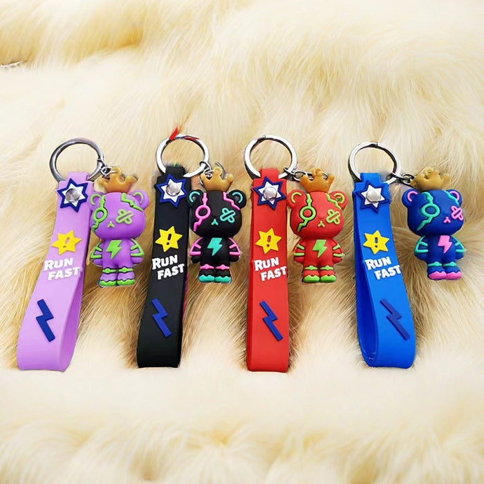 Wholesale Cute Cartoon Silicone Keychains JDC-KC-Zhenl003