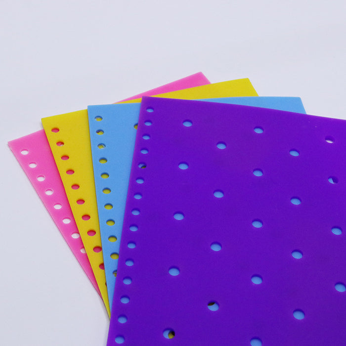 Wholesale   Color Silicone Book Cover A5 Notebook Coil Cover DIY Cute  Hole