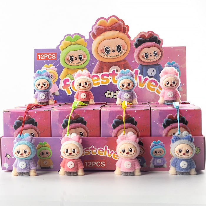 Wholesale 12pcs Doll Random doll toy cute flocking doll