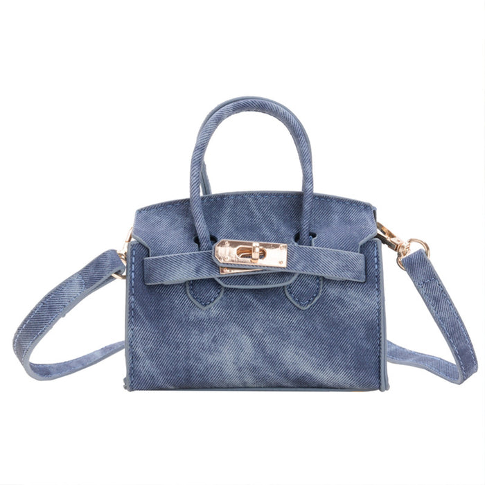 Wholesale New retro denim mini stylish parent-child crossbody bag accessory coin purse for children