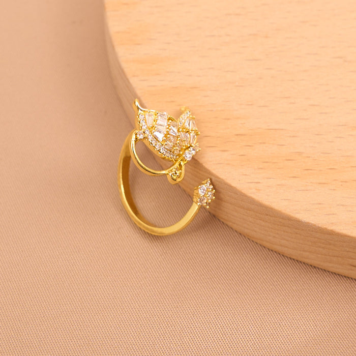 Wholesale Zircon Open Butterfly Ring