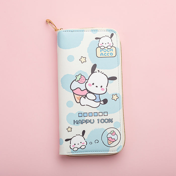 Wholesale Cute cartoon print long zippered Wallet