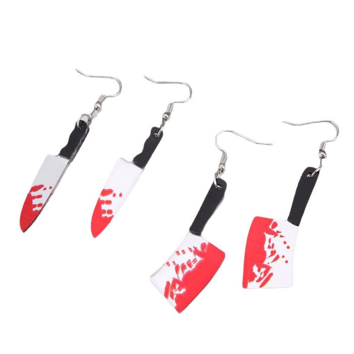Wholesale European and American  saw and axe earrings