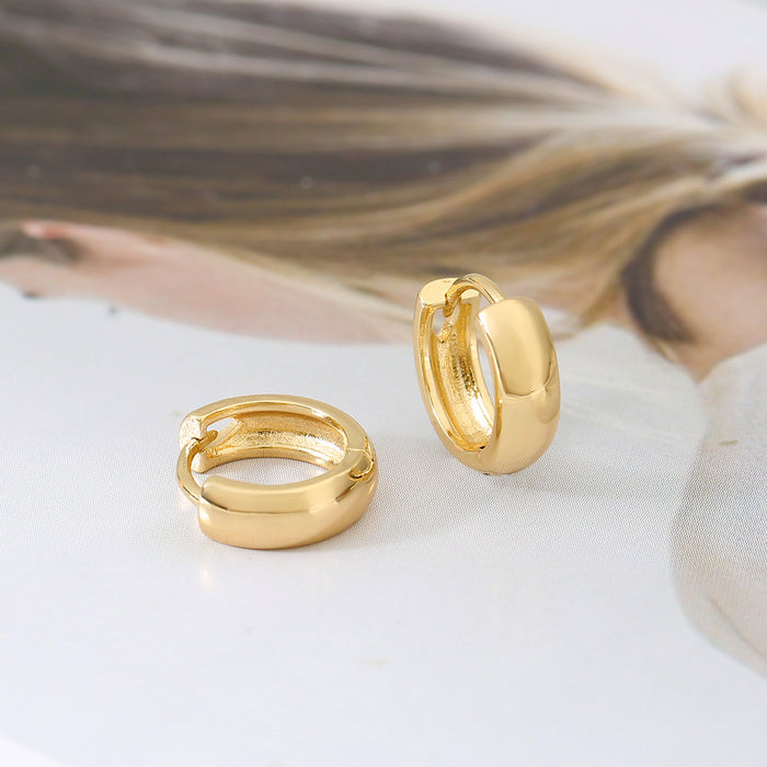 Wholesale  Glossy U-Shaped Plain Hoop Earrings Are AccessibleEarrings