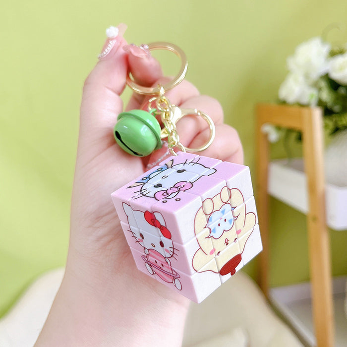 Wholesale Plastic Cartoon Mini Rubik's Cube Keychain JDC-KC-ShiM011