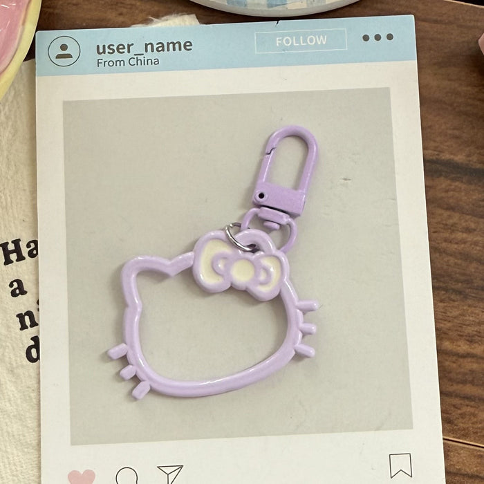 Wholesale Hollow-out Resin Cartoon Head Keychain
