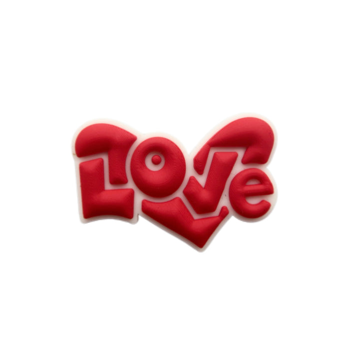Wholesale Love Hole Shoes Flower Shoes Buckle DIY Removable Decorative Accessories Wholesale PVC Soft Rubber