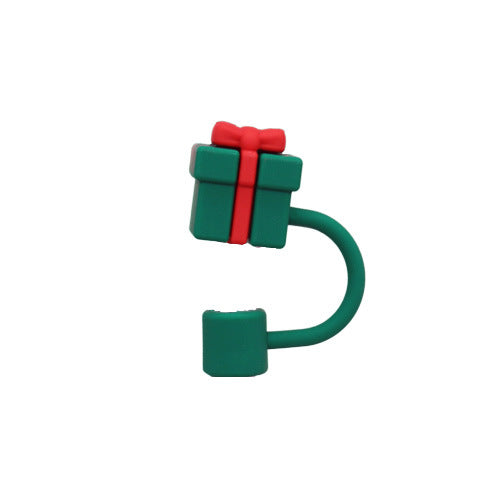 Wholesale 10mm Soft Rubber Christmas Straw Dust Plug Straw Decoration JDC-SCR-QianYu002