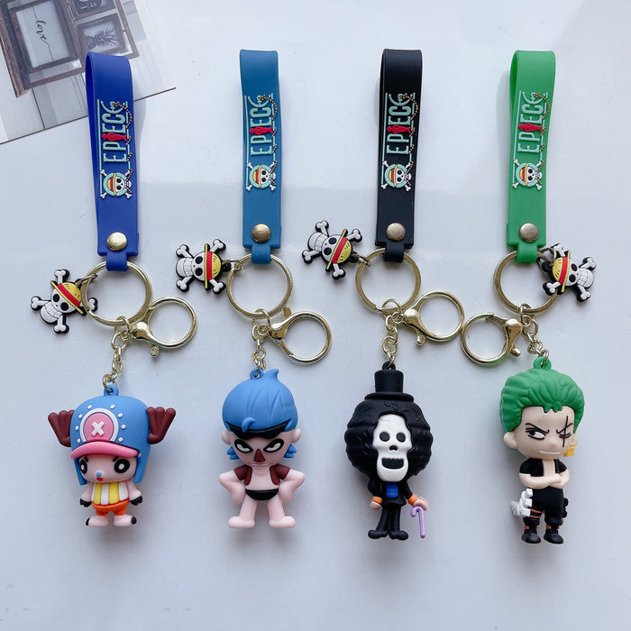 Wholesale Cute Cartoon Three-dimensional Silicone Keychain JDC-KC-JuShu033