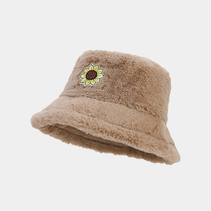 Wholesale Sunflower Plush Bucket Hat JDC-FH-LvY049