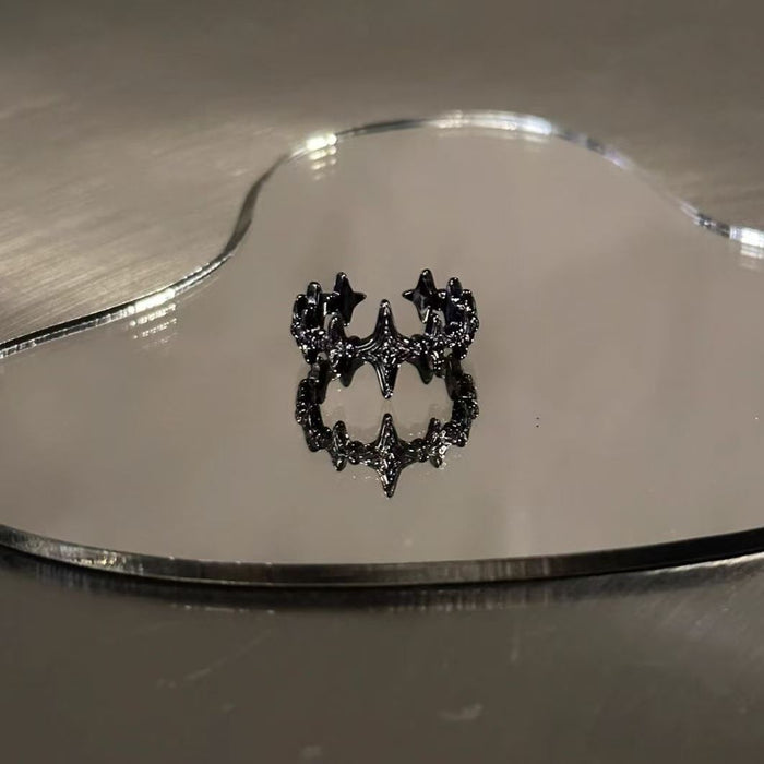 Wholesale Zircon cross opening ring design, retro, niche, high-end, versatile, and simple