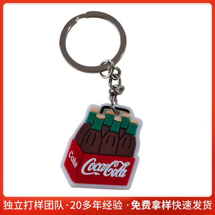 Wholesale Creative Snack Series PVC Keychain Pendant Bag Keychain Pendant