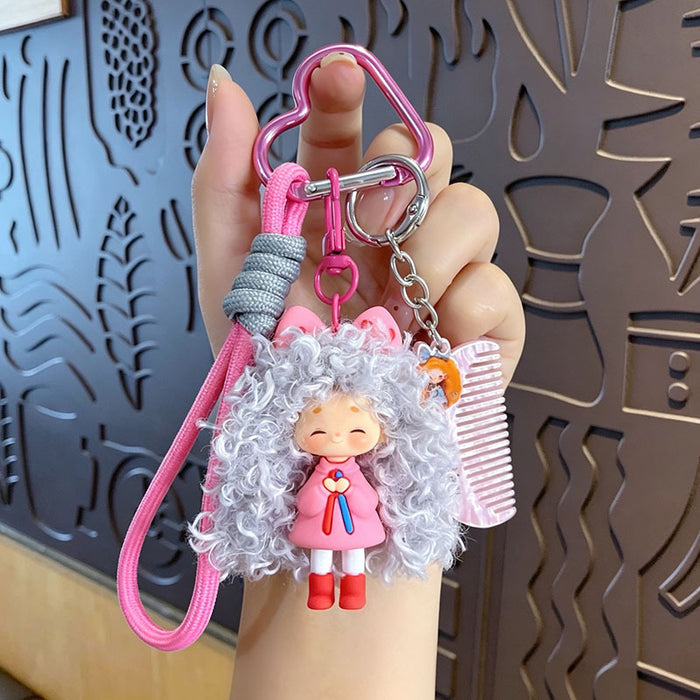 Wholesale Trendy Cartoon Girl Keychain With Soft Glue Nafu Doll Design For Bag Car Or Office Decor