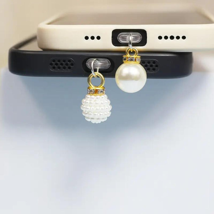 Wholesale Mobile Phone Stands pearl pendant mobile phone accessory decorative pendant