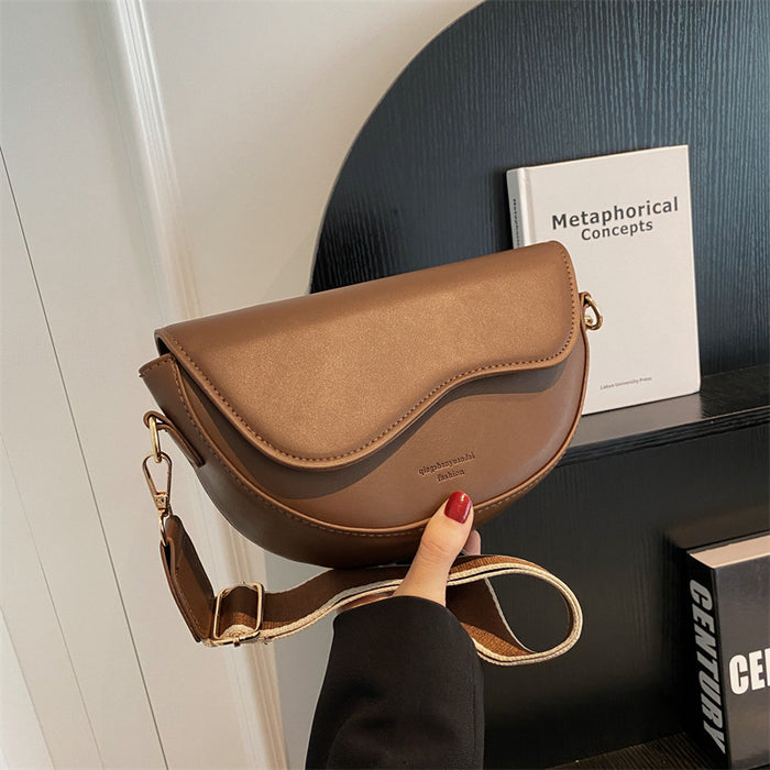 Wholesale New Single Shoulder Crossbody Bag Fashion Small Square Bag Wide Shoulder Strap Single Shoulder Bag