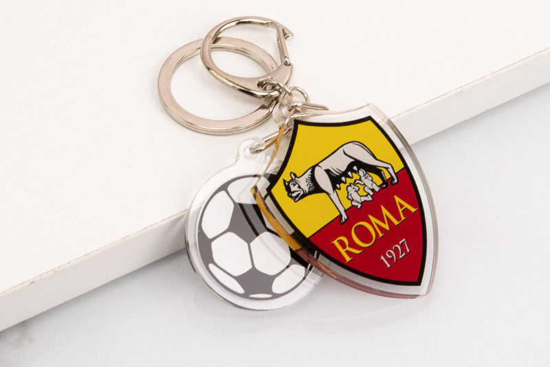 Wholesale Acrylic Keychain with Badge Fashion Accessory for Fans
