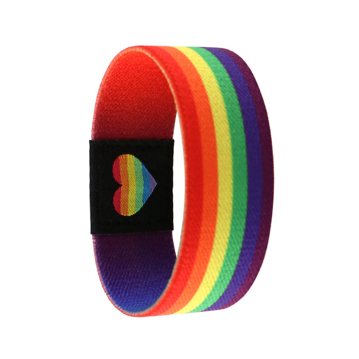 Wholesale 10pcs Colorful English Letters Rainbow Bracelet Washable Elastic Bracelet