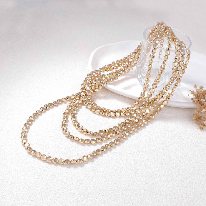 Wholesale Multi-layer Light Luxury Design Sense Alloy Long Necklace Niche Women