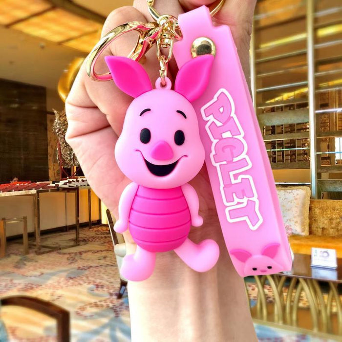 Wholesale Silicone Cartoon Doll Keychain JDC-KC-MingT225