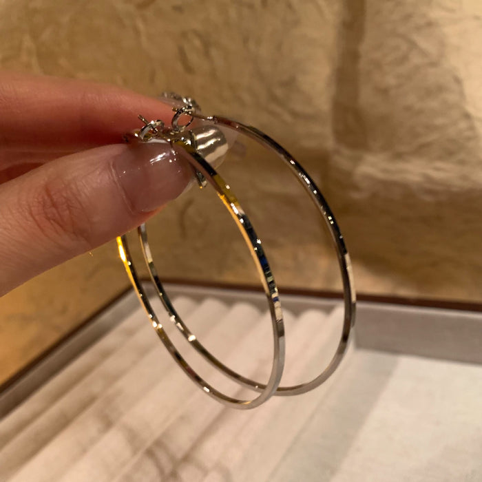 Wholesale Exaggerated high sense circle earrings suitable earrings square round face earrings