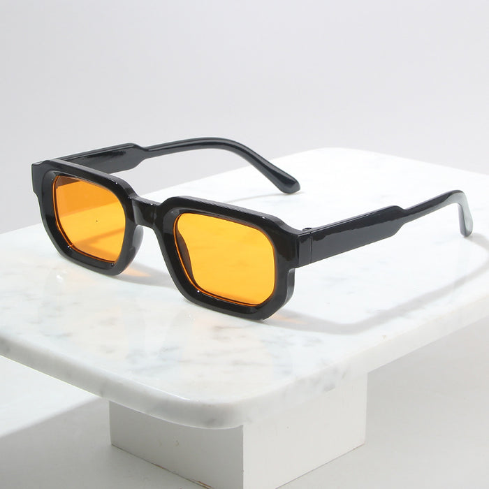 Wholesale Square frame sunglasses, new retro polygon sunglasses, simple and high-end fashion glasses