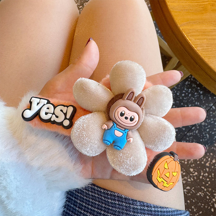 Wholesale Cartoon Doll Flower Gripper, Large Cute Shark Gripper Hair Clip, Hair Clip, Back of Head, Disc Hair, Headwear