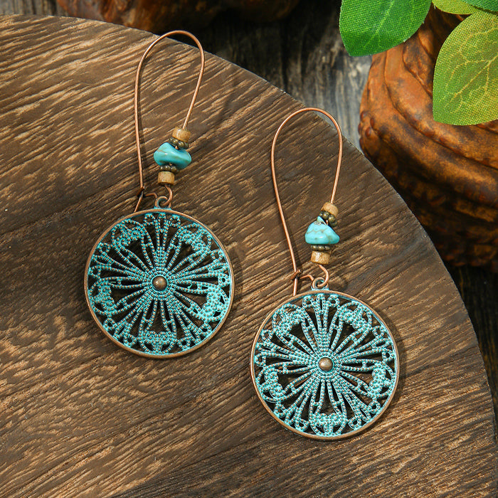 Wholesale Bohemian Geometric Tassel Earrings Set - Zinc Alloy Electroplated Boutique Resale Jewelry