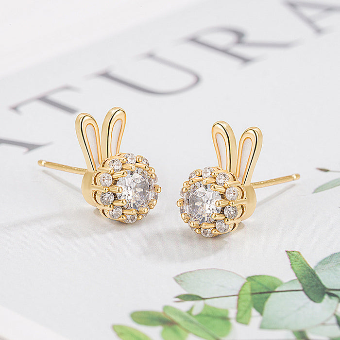 Wholesale Swivel Bunny Earrings JDC-ES-XSL002