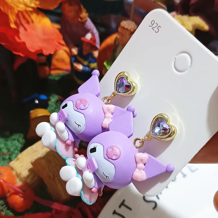 Wholesale Cute Cartoon Resin Earrings JDC-ES-Xiaox002