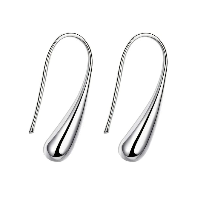 Wholesale Minimally designed copper water drip ear hook with a small and exquisite temperament, high-end jewelry wholesale