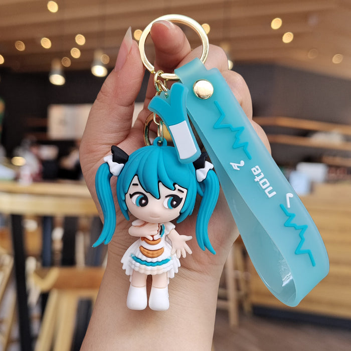 Wholesale Cartoon Silicone Doll Keychain JDC-KC-ZhuoRan037