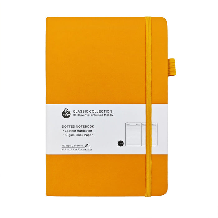 Wholesale Trendy Red Faux Leather A5 Notebook with Weather Lines