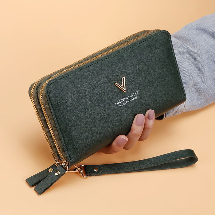 Wholesale PU Long Wallet with Sequins Fresh Sweet Style Everyday Use Gift MOQ≥3