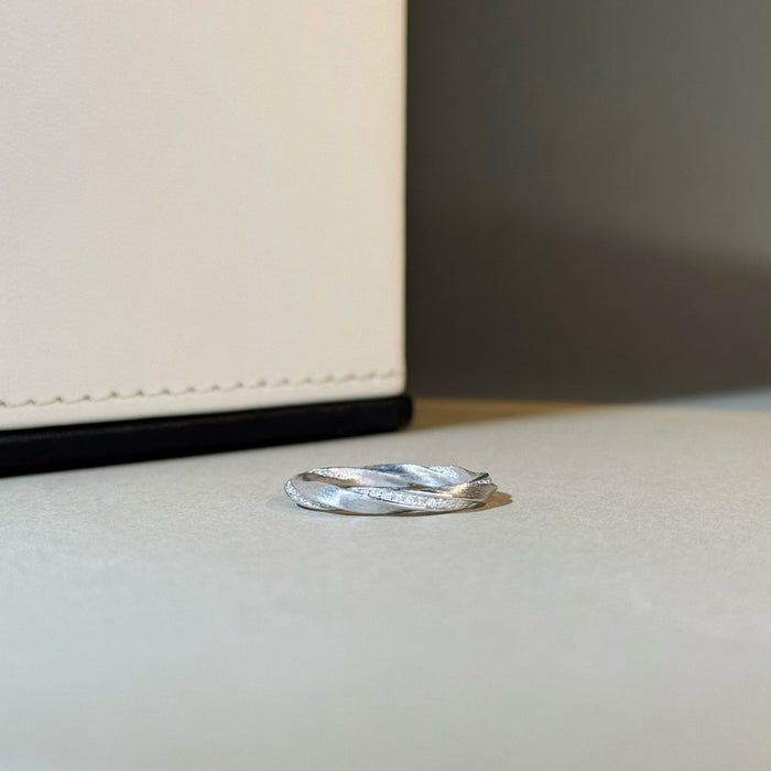 Wholesale S925 Sterling Silver Diamond Ring Handmade Drawing Silver Ring