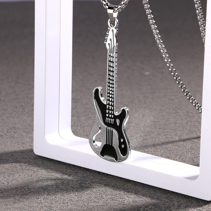 Wholesale Guitar necklace, personalized necklace accessory, sweater chain pendant accessory