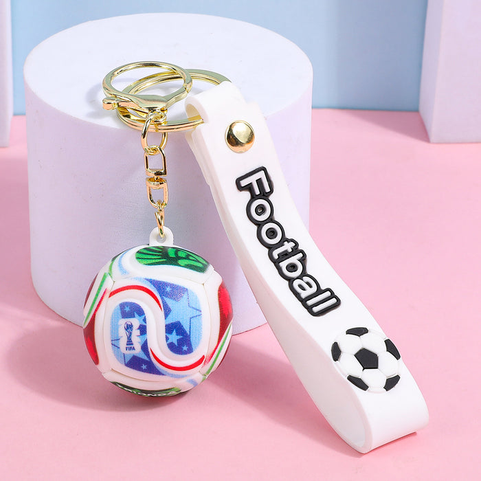 Wholesale 3pcs World Cup Football Keychain Mascot Pendant