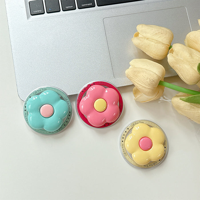 Wholesale Solid color HyunA flower phone Grips