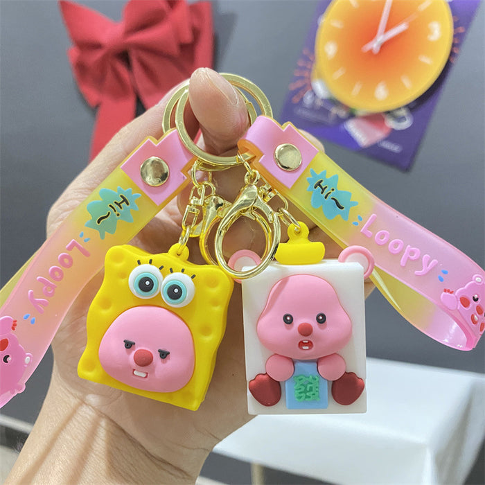 Wholesale PVC Cartoon Doll Keychain JDC-KC-WuYi017