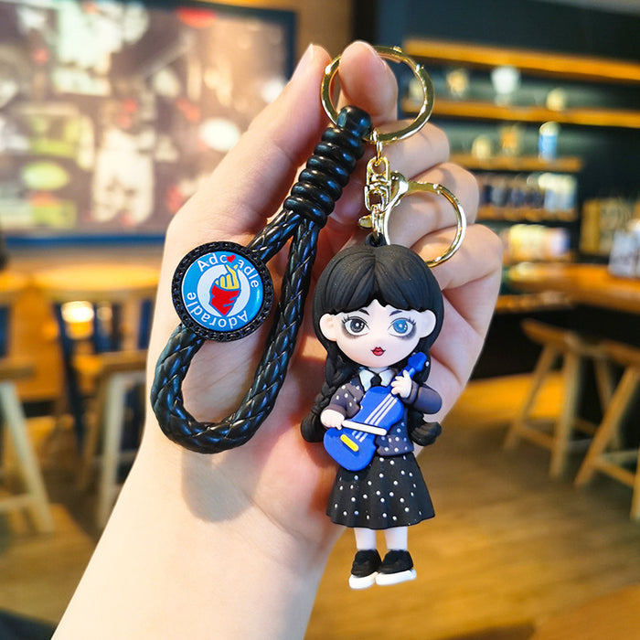 Wholesale Cartoon Doll Rubber Keychain JDC-KC-Tingm015