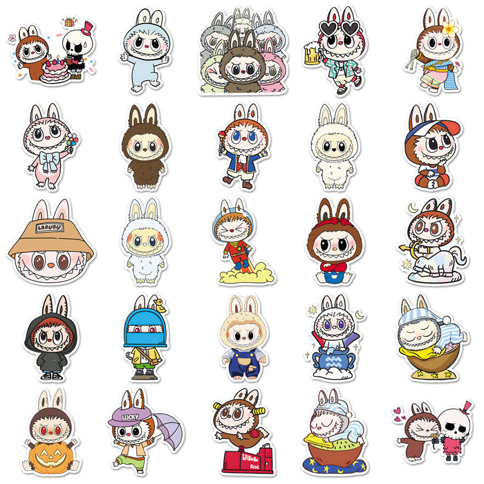 Wholesale 50pcs Cartoon stickers,  cute and stylish decorative mobile phone cases,  computer cup stickers