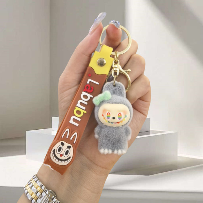 Wholesale Creative and cute cartoon flocked doll keychain